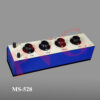 With air core inductances, housed in teakwood cabinet, each dial consist of 10 steps, with an acccuarcy of ± 2%. (a) Single Dial In 0.1 mH, 1 mH, 10 mH, 0.1 H or 1 H (b) Two Dials