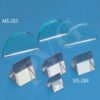 GLASS BLOCK HEMISPHERE, MS-284 GLASS PRISMS RIGHT ANGLE