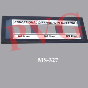 Size:89 x 32 mm. Aperture size: 16 x 9 mm. This slide includes 3 rulings of 100,300,600 lines/mm