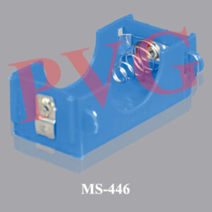 Moulded plastic, for one D size batteries with groove for stacking