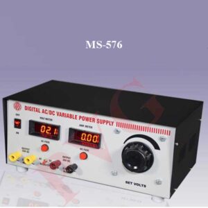 Reliable, Versatile, High-voltage power supplies Salient features : • Excellent regulation, low ripple. • Constant voltage or current. • Output current 0-3A or 0-6A. • Built in digital LED voltmeter and ammeter. • Floating output permits use as a positive or negative source. • Short - circuit, reverse polarity, overload and thermal protected.