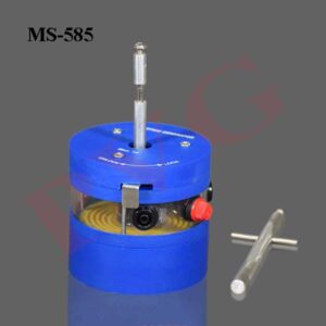 To produce mechanical vibrations when used with a signal generator. The input is fed to a coil, which is mounted within the field of a cylindrical permanent magnet. Mounted on a strong base and is enclosed in a plastic case. The coil and magnet assembly are protected. A threaded extension of the armature allows attachment of the item to be vibrated, e.g., plates for chladni's figure experiments. coil system enables the unit to be operated at its maximum rating for a prolonged period without any damage due to overheating. Electrical input via a pair of 4mm shielded sockets and oscillating mechanical output is available through a shaft at the top. A locking arrangement provides safety to the apparatus during storage or transportation by blocking the motion of shaft. The unit is electrically secured by means of a fuse.