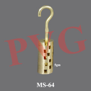 Nine brass masses 5 gm each, with a hanger with hook of 5 gm.