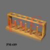 TEST TUBE RACK Test tube rack is the most basic instrument in the Chemistry labs forplacing, drying of test tube , in any chemical reaction observation, in parmaceuticalsof chemical laboratory. PVG’s Wooden Test Tube Rack 6 Holes to Holds 6x25 mm  Test Tubes, Economical, Good Quality,  finished Polished Hardwood or Steam beach Construction for Chemistry Labs. This Six Hole Test tube rack  is supported by two side,strong columns. Stable Test tube rack with or without draining rods. Usefull for placing Boiling Tubes, or in School science Class rooms, or homes .Can be used repeatedly.