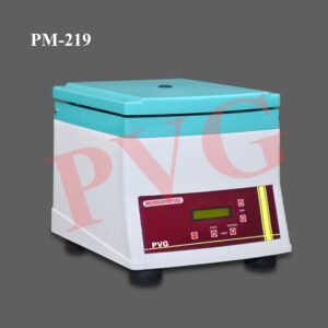 Microprocessor based. Motor remain cool even after running full time. Motor fitted on anti vibration springs supported with rubber covering from inside and out side. Low noise ,stable. High speed Micro Centrifuge Max. R.P.M. 16000 and r.c.f 16600. Heavy duty plastic injection moulded body. Stainless Steel protection bowl. Fitted with well balance universal motor having long life with imported carbons. 2 lines of 16 character LCD display of r.p.m., R.c.f, timer 0-59 minutes Display of set and run time. Digital timer which can be set from 0-99 minutes in interval of 1 minute. Programmable Speed Regulator from 2000 to 16000 in variation of 100 r.p.m. Last test parameter recall and displays automatically on LCD. Accessories Rotor Head to accommodate 12 eppendorf/ Micro Centrifuge Tubes of 1.5 ml. /2 ml. (12 x 1.5/2 ml.). Reduction adopters for 0.2/0.5 ml. eppendorf (Micro Centrifuge Tubes). Supplied complete with Head Puller, Spanner, Instruction manual, Cord & plug to work on 220 volts 50Hz A.C. Dimensions : L 290 mm. x W 270 mm. x Ht. 240 mm. Mass : 9.5kg. approx.