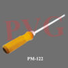 To make bores in the charcoal, nickel plated mild steel diameter of the head 12 mm., with wooden or bakelite handle.