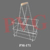 Powder coated, mild steel wires, with carrying handle and four rubber feet, strong enough to accommodate two bottles of capacity 3 litre each. Dimensions: Lenth x Breadth x Height 335x195x435 mm.