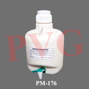 Equipped with a leak proof spigot screwed to the body. An excellent replacement for glass carboys and are used for storing and dispensing distilled water , other laboratory solutions. Cat. No. Capacity It. 176.01 10 176.02 20