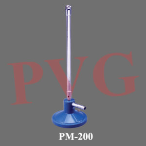 As above but with brass stopcock and gas control needle valve