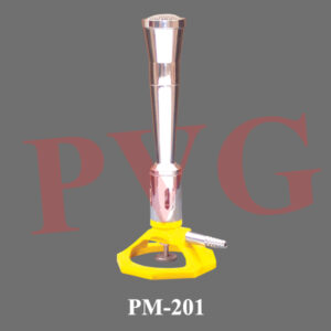 For natural gas, suitable for working small diameter soda glass tubing. With ceramic head and riffled gas inlet tube of diameter 9mm. Overall height 250 mm.