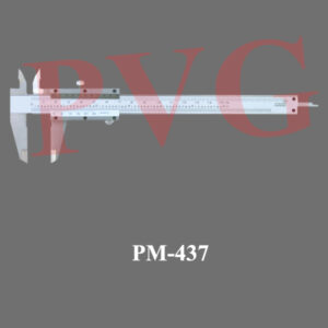 Used for outside, inside or depth measurements. Nickel plated mild steel, double scale 0-150 mm. x 0.1 mm. and 6 x 1/96 in with push type thumb wheel and bevelled cross horns 16 mm. depth and sliding jaws of 32 mm. depth. Total length 220 mm. (B) Also available higher grade with smooth working, accurate 0- 150 mm. x 0.1 mm. and 6 x 1/96 in vernier caliper