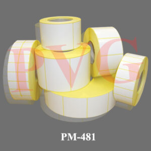 Gummed labels, white or colored, used for labelling bottles, specimens etc. Available in all size on demand