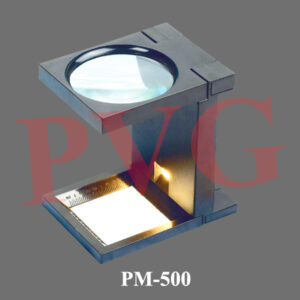 Double lens in aluminium cover. Magnification: X10