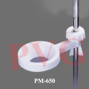 Polypropylene, to hold one funnel of diameter 75 to 150 mm. With extra plate to hold funnels of diameter 25 to 75 mm. With two tapered wedges to ensure firm grip on rods up to 13 mm. diameter.