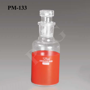 Wide mouth, intechangeable flat head/hexagonal glass stopper or plastic stopper. Cat. No.  Capacity ml. Pack Qty. 133.01 60 10 133.02 125 10 133.03 250 10 133.04 500 10 133.05 1000 4 133.06 2000 4