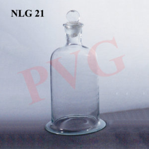 BELL JARS WITH GROUND FLANGE, KNOBBED