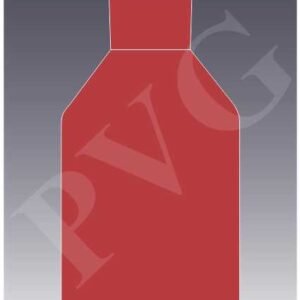 NLG - 35 SOLUTION BOTTLES AMBER, TOOLED NECK