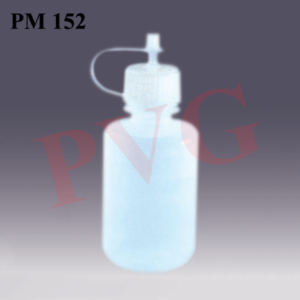 Low density polyethylene, dispense small uniform Drops of liquid these bottle are with screw Cap having lip Cat. No. Capacity ml. 152.01 15 152.02 30 152.03 60 152.04 125 152.05 250