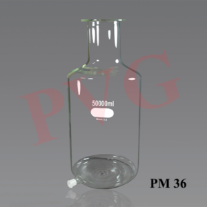 With plain neck or with stopper, size same as above. ASPIRATOR STAND : 20 & 50 Litres are supplied with metal stand having rubber feet.
