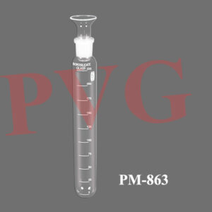 Comprises a borosilicate glass tube of bore 25 or 40 mm., graduated at six points, with 24/29 socket, ball release tube of 5 mm. bore with funnel top and small vent hole
